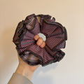 Funky Striped Ruffle Scrunchie