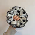 Large Polka-Dot Ruffle Scrunchie